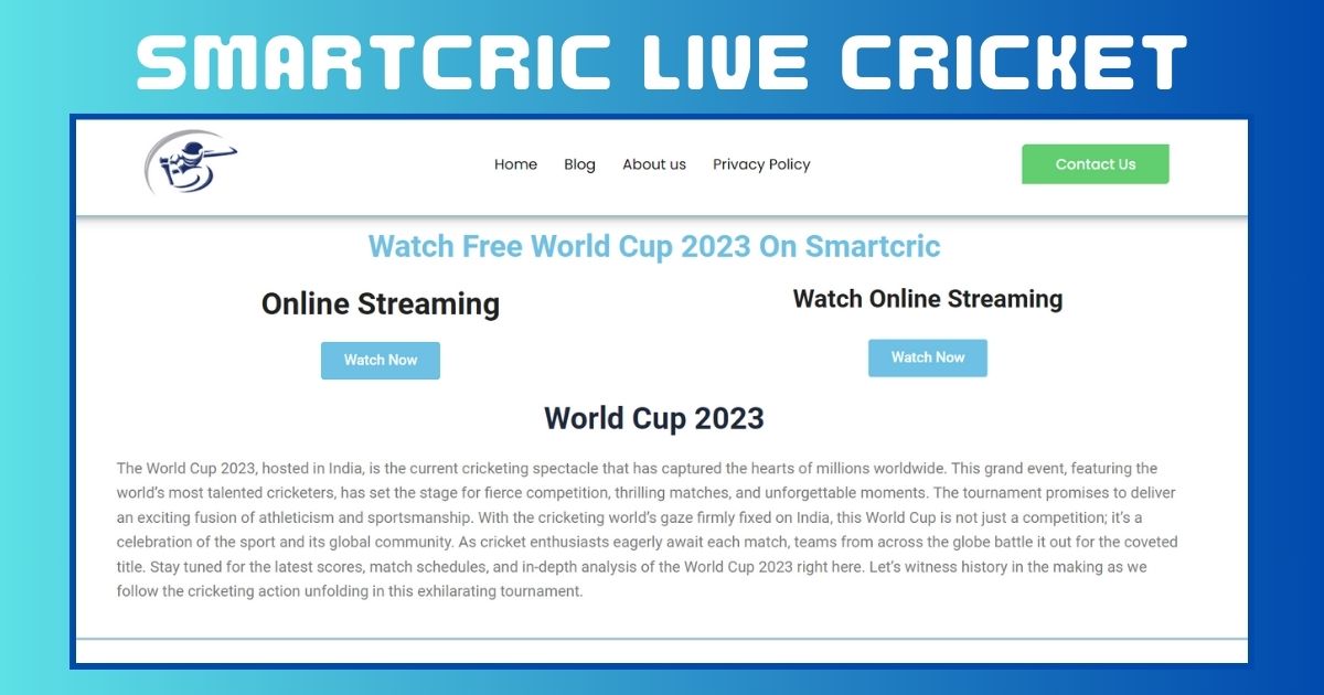Smartcric watch live cricket streaming free